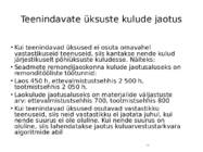 Kulu--ja juhtimis arvestus #106
