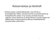 Kulu--ja juhtimis arvestus #30