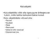 Kulu--ja juhtimis arvestus #32