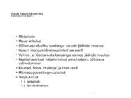 Kulu--ja juhtimis arvestus #6