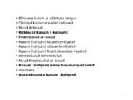 Kulu--ja juhtimis arvestus #7