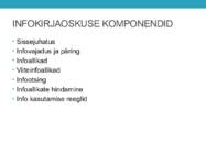 Infokirjaoskus #7