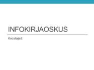 Infokirjaoskus