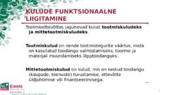 Kulude mõiste - liigitamine-arvestamine #2