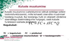 Kulude mõiste - liigitamine-arvestamine #11
