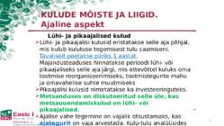 Kulude mõiste - liigitamine-arvestamine #5