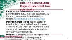 Kulude mõiste - liigitamine-arvestamine #8
