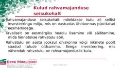 Kulude mõiste - liigitamine-arvestamine #9