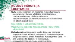 Kulude mõiste - liigitamine-arvestamine