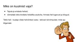Kuidas inimene kuuleb #2