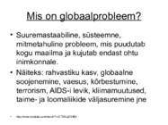Globaalprobleemid #2
