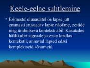 Kõne areng #4