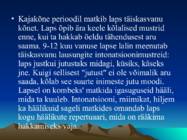 Kõne areng #8