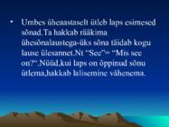 Kõne areng #9