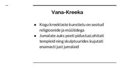 Vana-Kreeka kunst #2