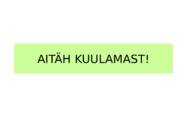 Eesti keele allkeeled #11