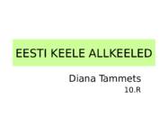 Eesti keele allkeeled