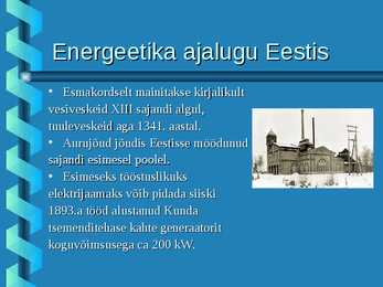 Energia tootmine #15