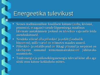 Energia tootmine #16