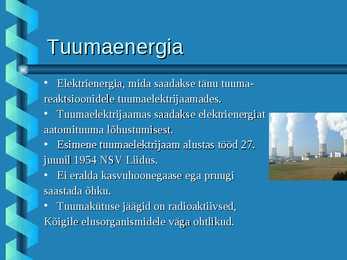 Energia tootmine #6