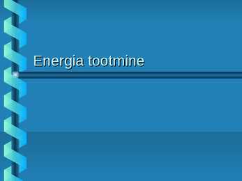 Energia tootmine