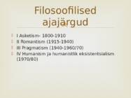 Ülevaade õenduse ajaloost #35