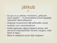 Ülevaade õenduse ajaloost #9