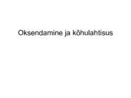 Oksendamine ja kõhulahtisus