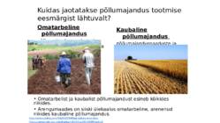 PÕLLUMAJANDUSEST JA TOIDUTOOTMISEST SÜSTEEMSELT #7