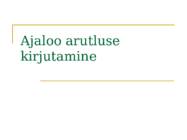 Ajaloo arutluse kirjutamine