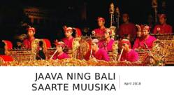 Jaava ning bali saarte muusika