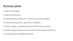 Üldajalugu - Vana-Kreeka #3