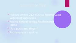 Archimedes – tõeline matemaatik #5