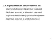 MAJANDUSE PÕHIPROBLEEMID-TURUMEHHANISM #8