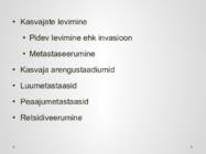 Kasvajate levimisteed-Retsidiveerumine #2