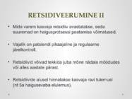 Kasvajate levimisteed-Retsidiveerumine #19