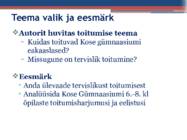 TERVISLIK TOITUMINE ÕPILASTELE #2