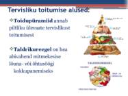 TERVISLIK TOITUMINE ÕPILASTELE #4