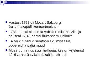 Mozart #6