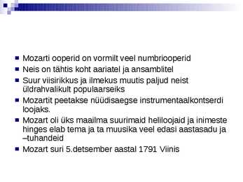 Mozart #8