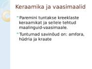 Vanakreeka Maalikunst #3