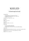 Keeled - Indoeuroopa keelkond