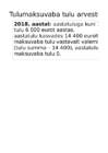 Maksuvaba arvestus 2018