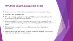 Teatrilavastuse arvustus #6