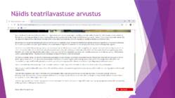 Teatrilavastuse arvustus #7