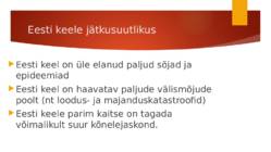 Keeleökoloogia ja eesti keele areng #6