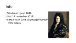 Gotfried Wilhelm Leibniz #2
