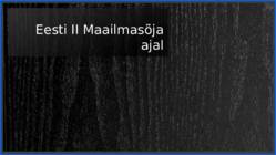 Eesti II maailmasõja ajal