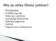 PÄEVAD MIS AJASID SEGADUSSE FILMI KOKKUVÕTE #3