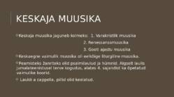 KESKAJA TUTVUSTUS #13